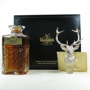 Glenfiddich 30 Year Old Silver Stag's Head Decanter