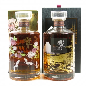 Hibiki 21 Year Old Mount Fuji 2nd Edition and Hibiki 17 Year Old Kacho Fugestu Limited Edition