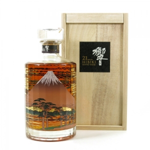 Hibiki 21 Year Old Mount Fuji Wooden Box