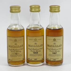 Macallan Miniature Selection (Including 1967 and 1969)