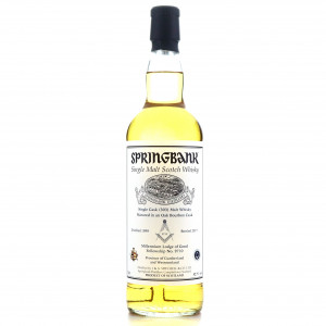 Springbank 1999 Private Cask Millennium Lodge Of Good Fellowship