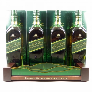 Johnnie Walker Green Label Taiwan Wonders Collection 4 x 70cl with Display