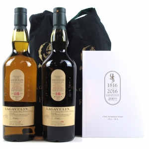 Lagavulin 16 Year Old Feis Ile 2017 2 x 70cl Including 200th Anniversary Booklet