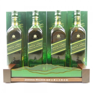 Johnnie Walker Green Label Taiwan Wonders Collection 4 x 70cl with Display