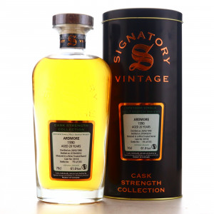 Ardmore 1990 Signatory Vintage 20 Year Old  Cask Strength