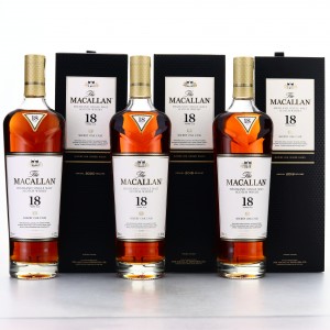 Macallan 18 Sherry Oak 2018 2019 2020 Releases 3 X 70cl