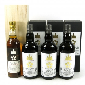 Yamazakura 15 Year Old Pure Malt and Cask Strength 3 x 70cl & 35cl