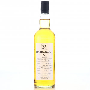 Springbank 1999 Bourbon Barrel Open Day 2010 Signed