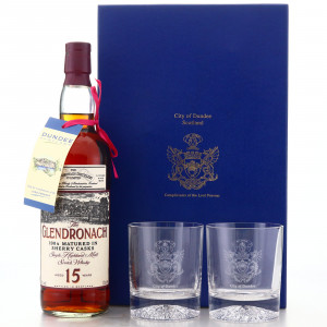 Glendronach 15 Sherry Casks 1990s Gift Pack Lord Provost Of Dundee