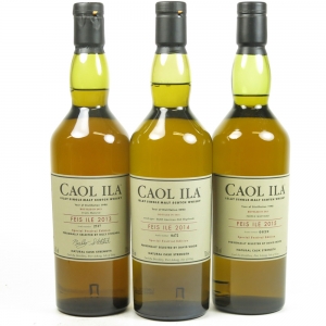 Caol Ila Feis Ile 2013   2014   2015 3 x 70cl