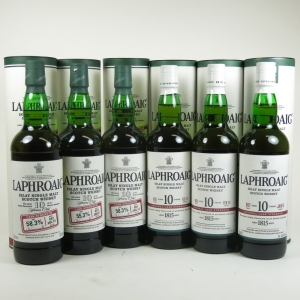 Laphroaig 10 Batch 2 To Batch 7 6 X 70cl