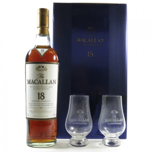 Macallan 1990 18 Year Old Gift Pack