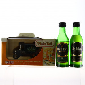 Glenfiddich 12 Year Old Miniature x 2 &amp; Days Gone Whisky Trail Van