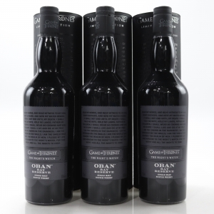 Oban Bay Reserve Game of Thrones 3 x 70cl   The Night s Watch