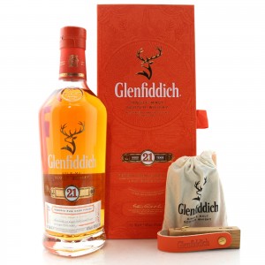 Glenfiddich 21 Reserva Rum Cask Finish With Cask Stave Key Fob