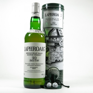 Laphroaig 10 Map Tin Includes Cufflinks