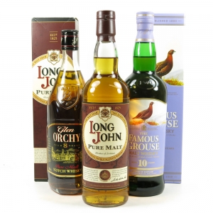 Glen Orchy, Long John & Famous Grouse Blended Malt Selection 3 x 70cl