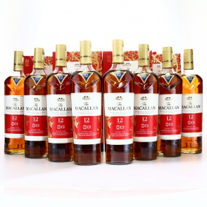 Macallan 12 Year Old Double Cask 8 x 70cl   Year of the Pig   Gift Bag