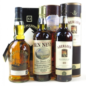Miscellaneous Single Malt Selection   Including Old Pulteney 12 Year Old 3 x 70cl