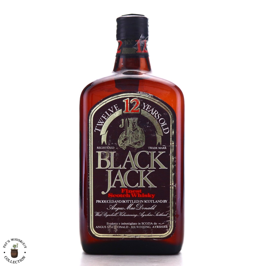 Black Jack 12 Year Old Scotch Whisky 1980s / Fabbri Import Whisky Auctioneer