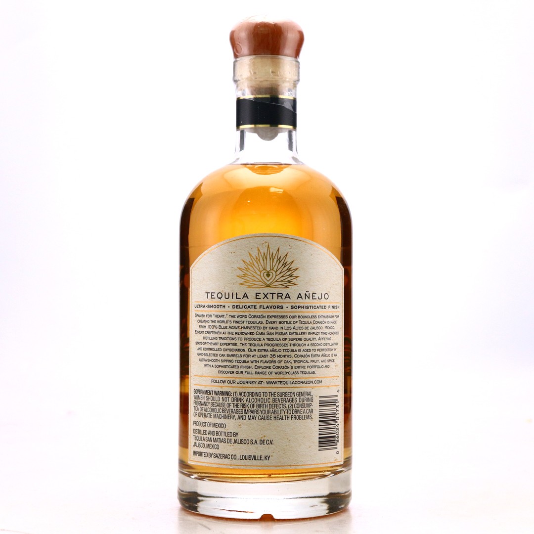 Corazon Extra Anejo Tequila 75cl / US Import Whisky Auctioneer