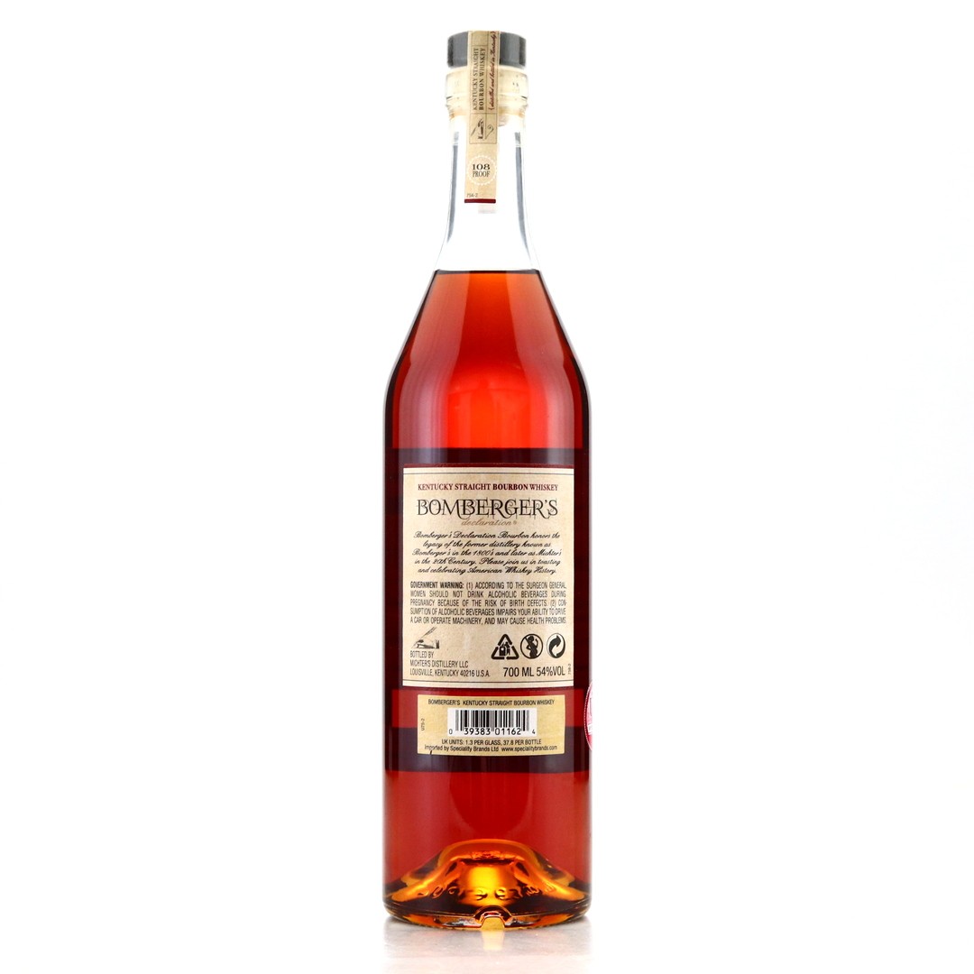 Bomberger's Declaration Kentucky Straight Bourbon 2020 70cl Whisky