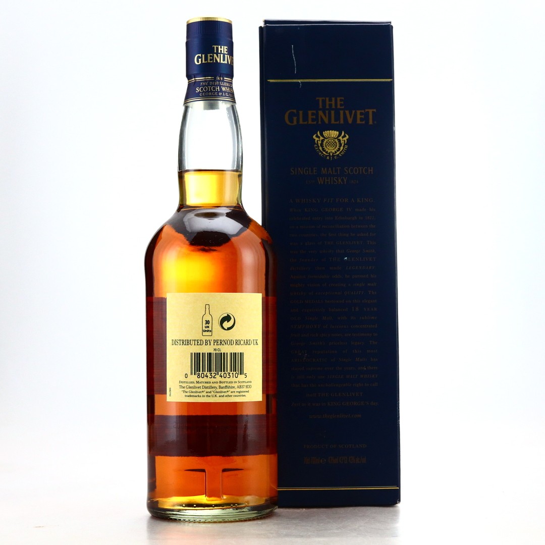 Glenlivet 18 Year Old Whisky Auctioneer