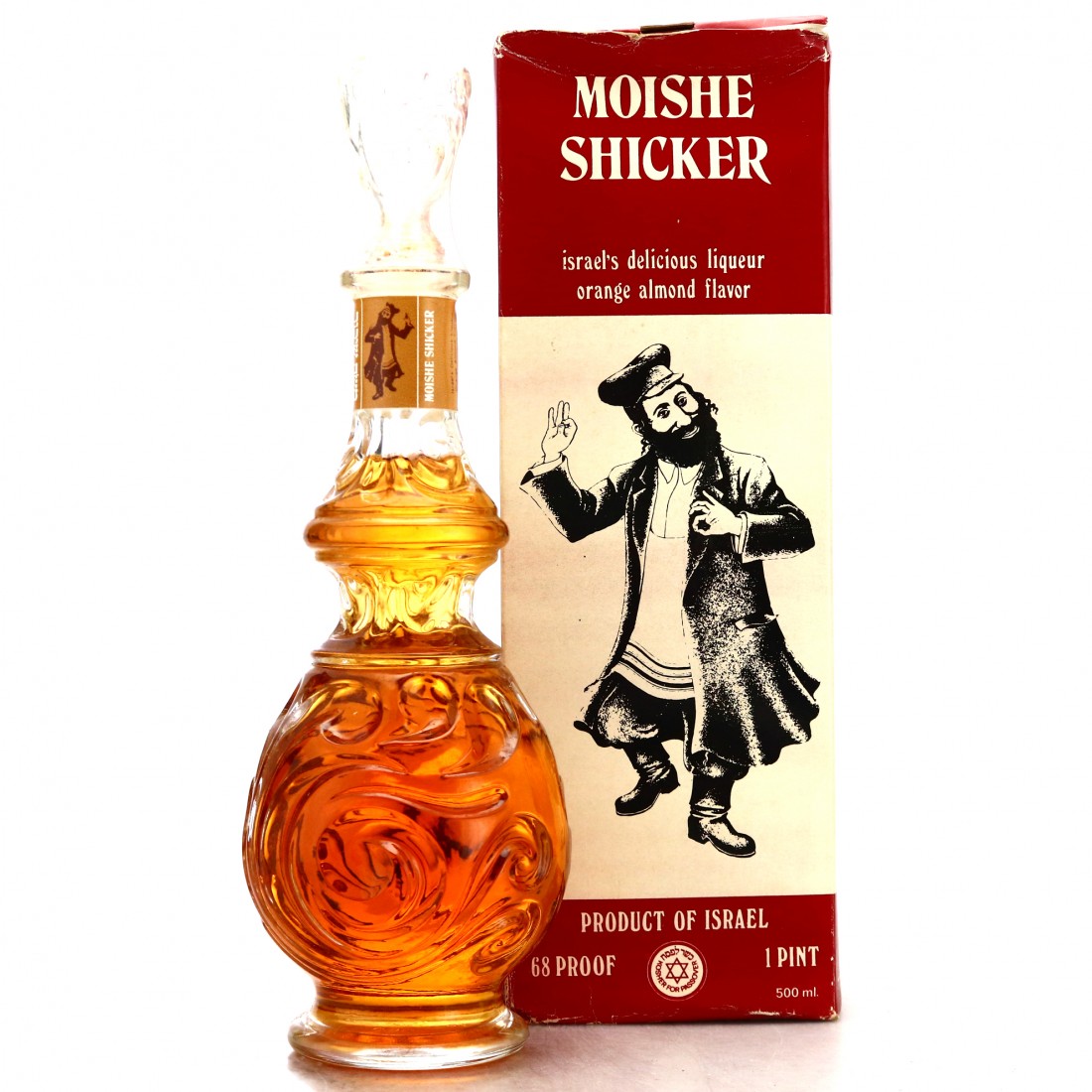 Moishe Shicker Liquor 1 Pint Whisky Auctioneer