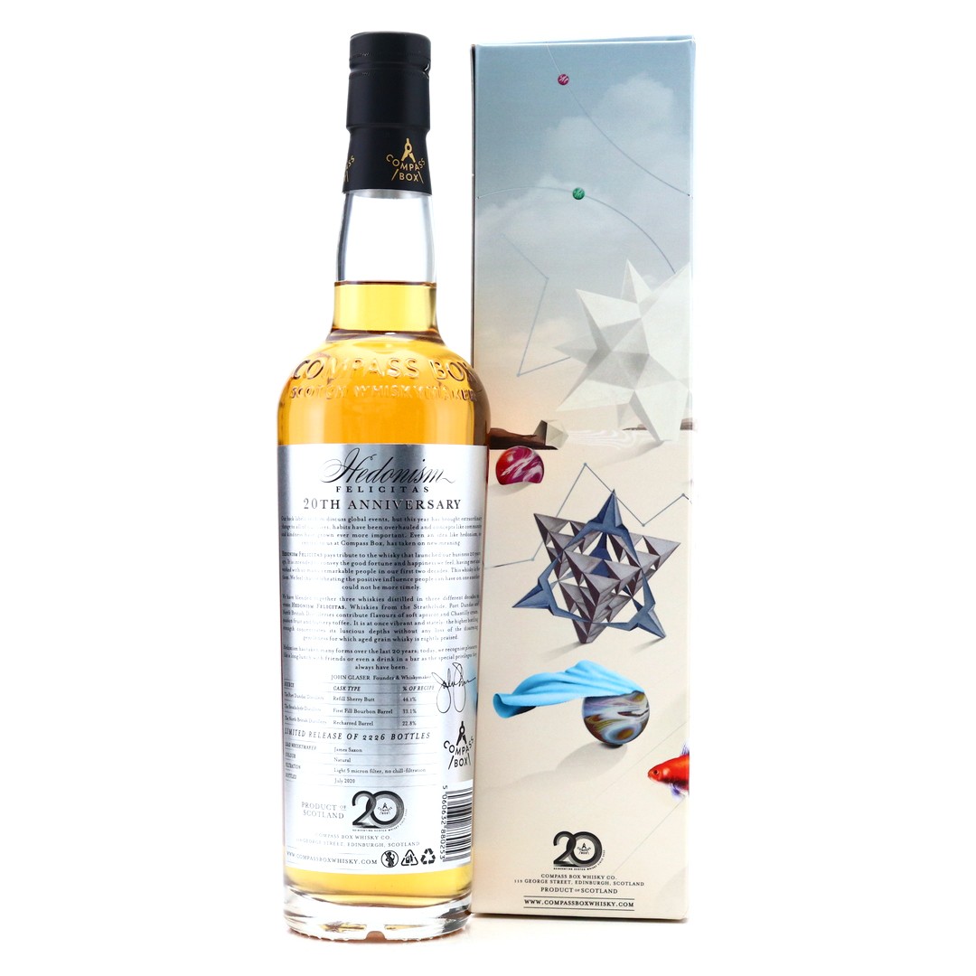 Compass Box Hedonism Felicitas / 20th Anniversary Whisky Auctioneer