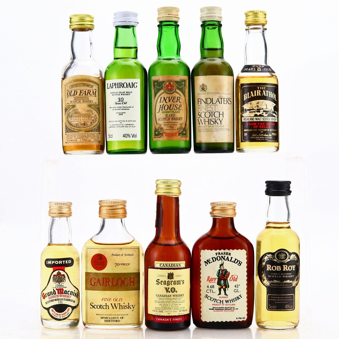 Scotch Whisky Miniatures x 10 Whisky Auctioneer
