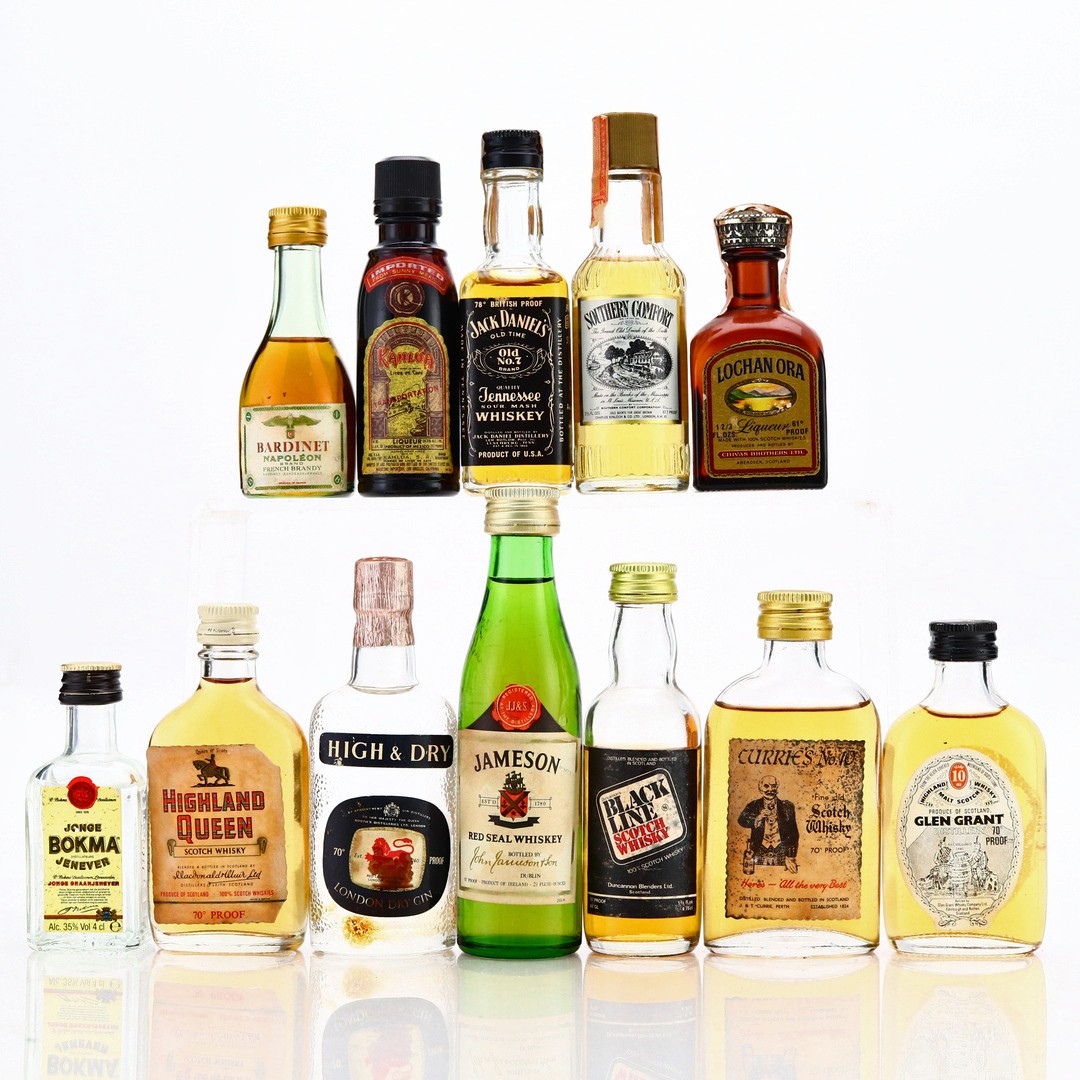 Spirit & Liqueur Miniatures x 12 Whisky Auctioneer