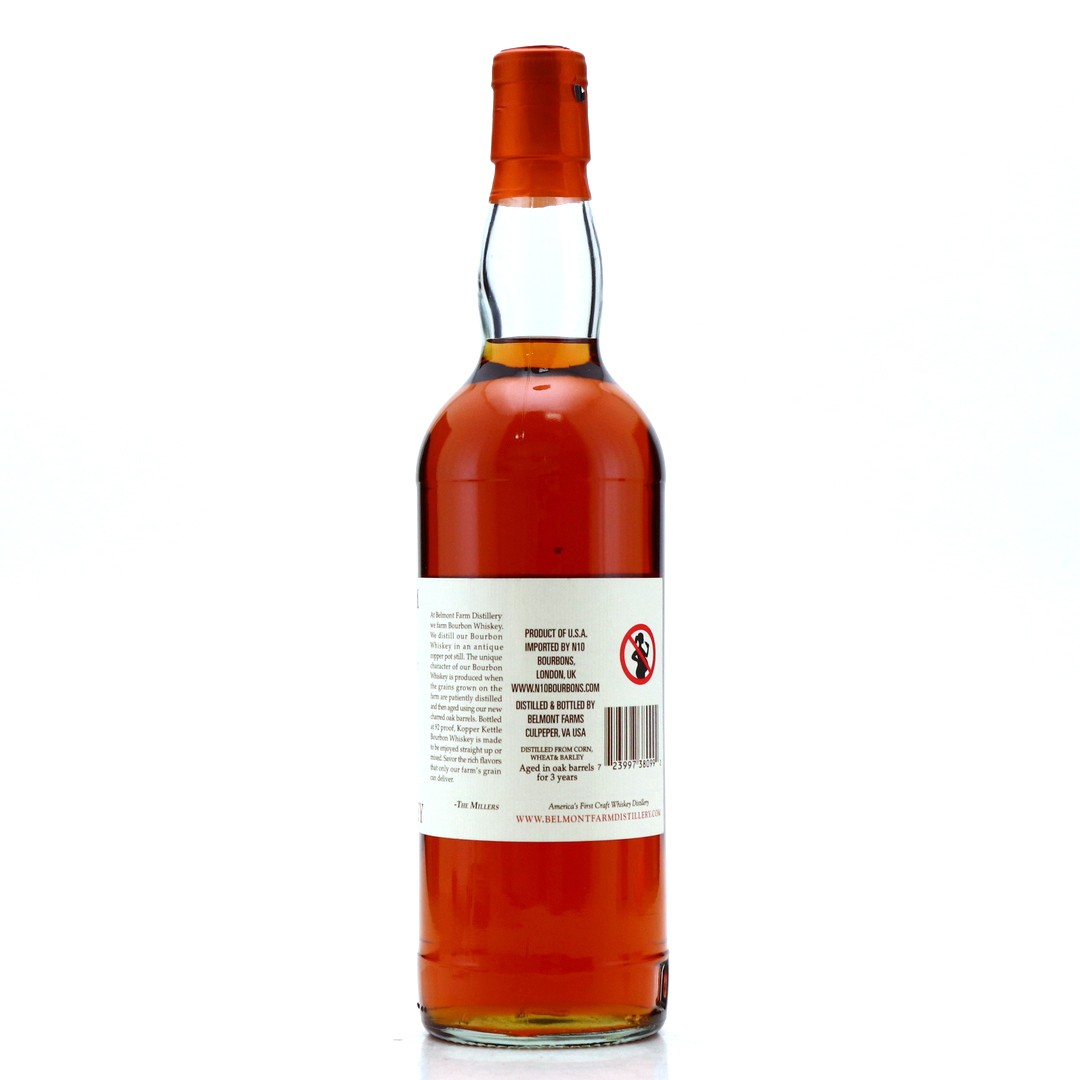 Belmont Farm 3 Year Old Kopper Kettle Virginia Straight Whiskey