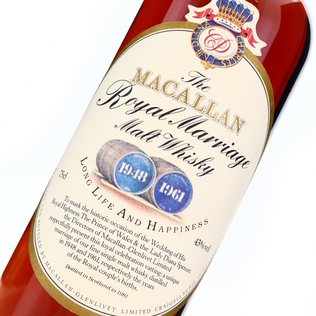 Macallan 1948/1961 Royal Marriage 1981 Whisky Auctioneer Macallan 1948/1961 Royal Marriage 1981 Whisky Auctioneer