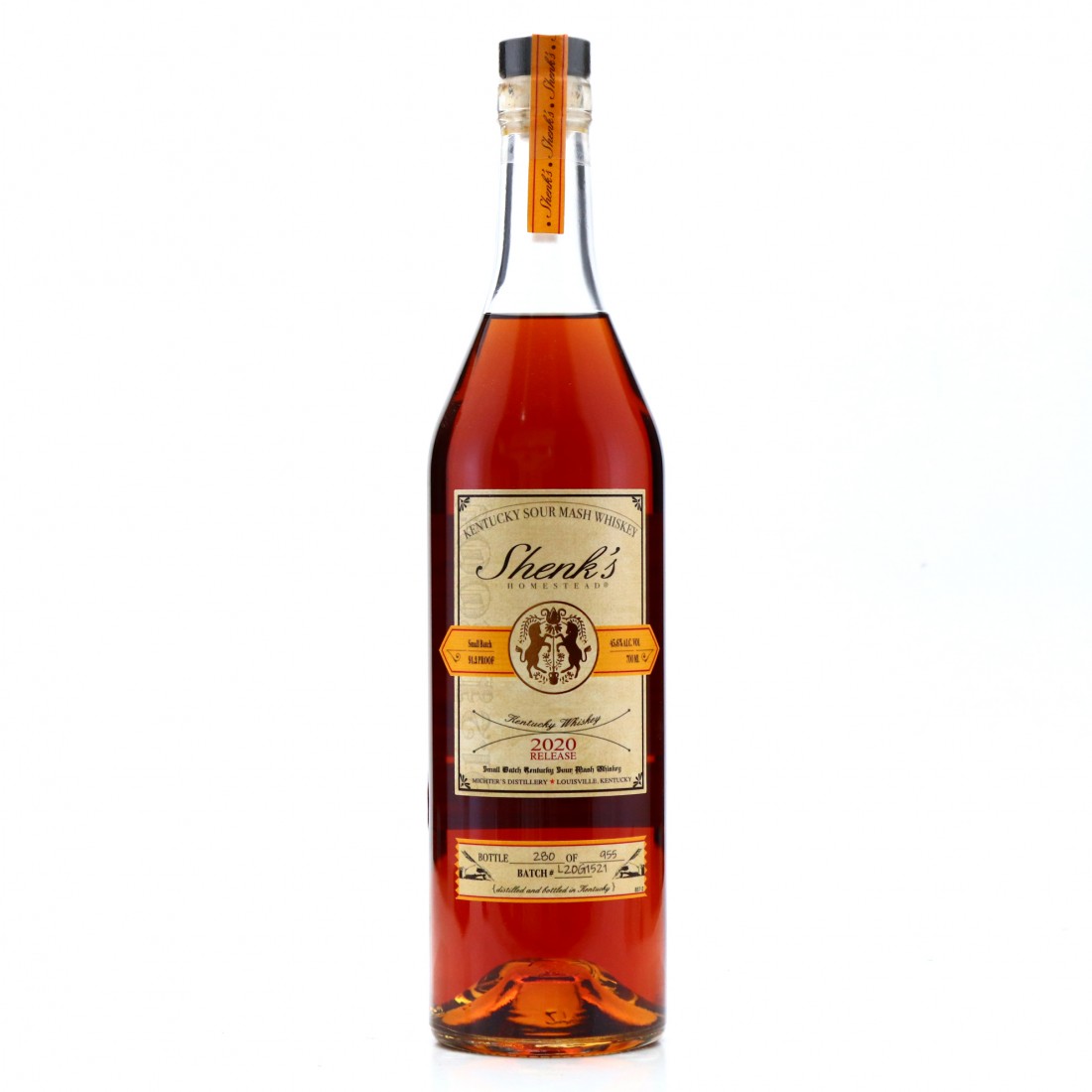 Shenk's Homestead Kentucky Sour Mash Whiskey 2020 70cl Whisky Auctioneer
