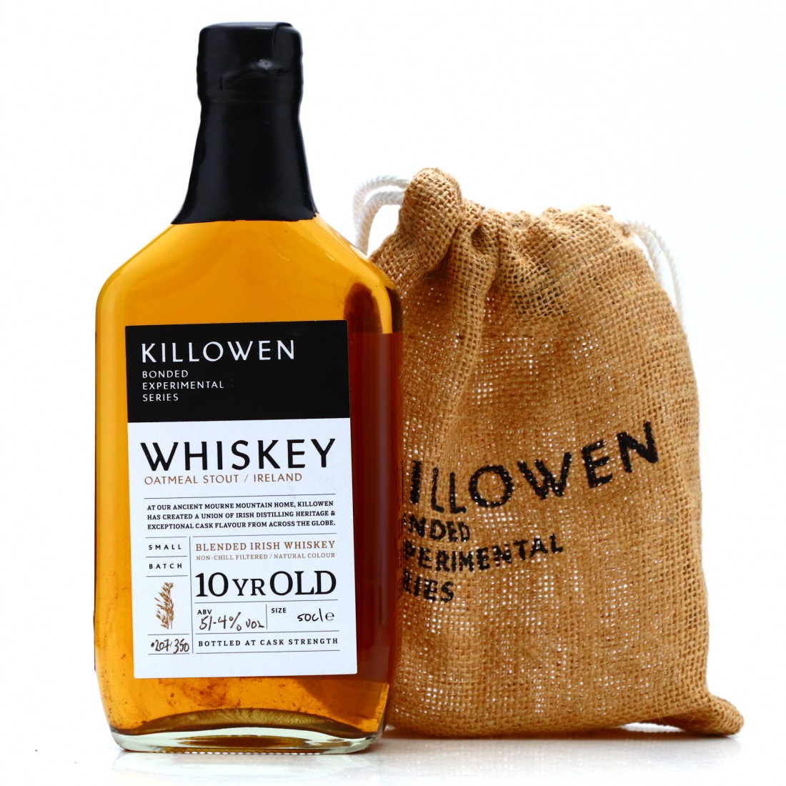 Killowen 10 Year Old Oatmeal Stout Irish Whiskey 50cl / Bonded