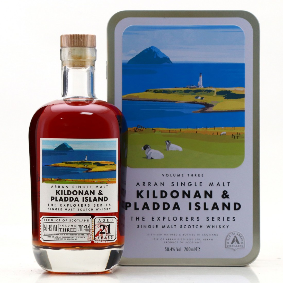 Arran 21 Year Old The Explorers Series Volume 3 / Kildonan and Pladda Island Whisky Auctioneer
