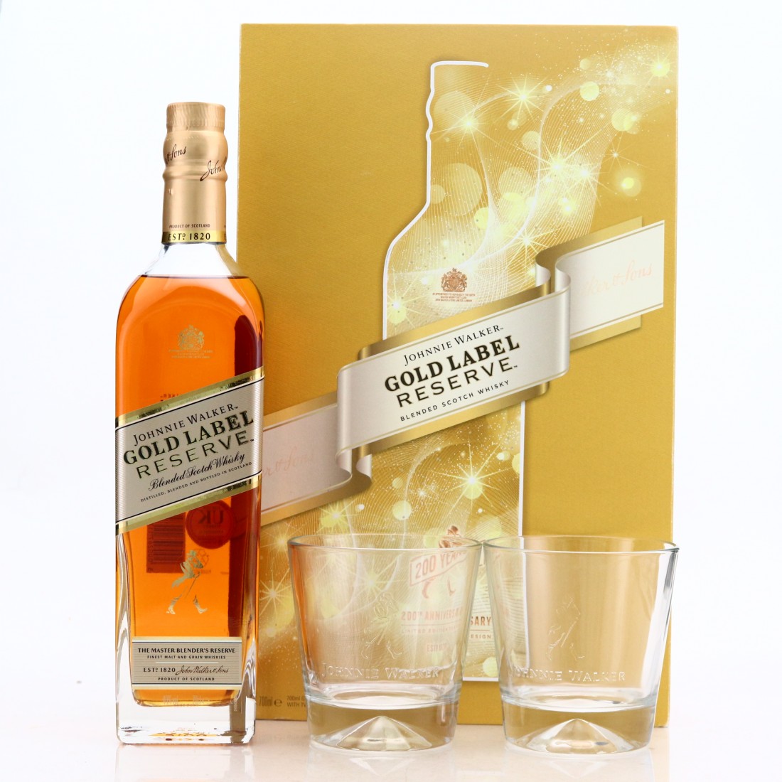 Johnnie Walker Gold Label Reserve 200th Anniversary Edition Gift Pack Whisky Auctioneer