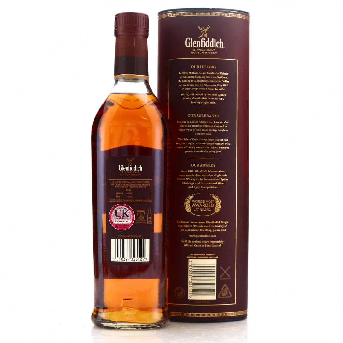 Glenfiddich 15 Year Old Solera Reserve Whisky Auctioneer