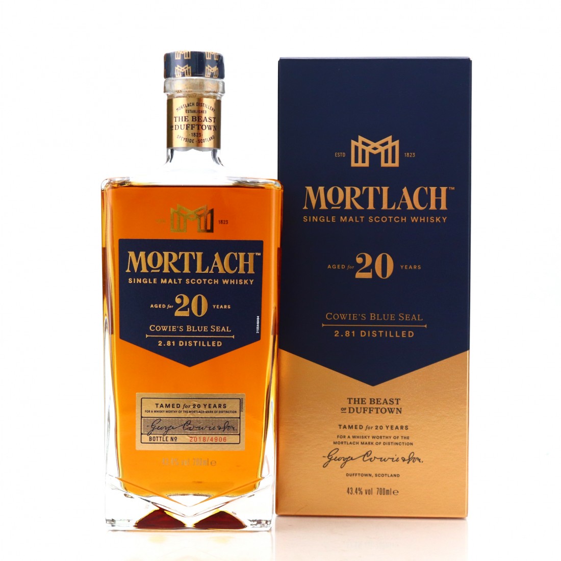 Mortlach 20 Year Old Cowie's Blue Seal Whisky Auctioneer