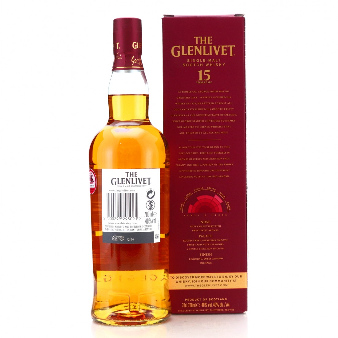 Glenlivet 15 Year Old French Oak Reserve Whisky Auctioneer