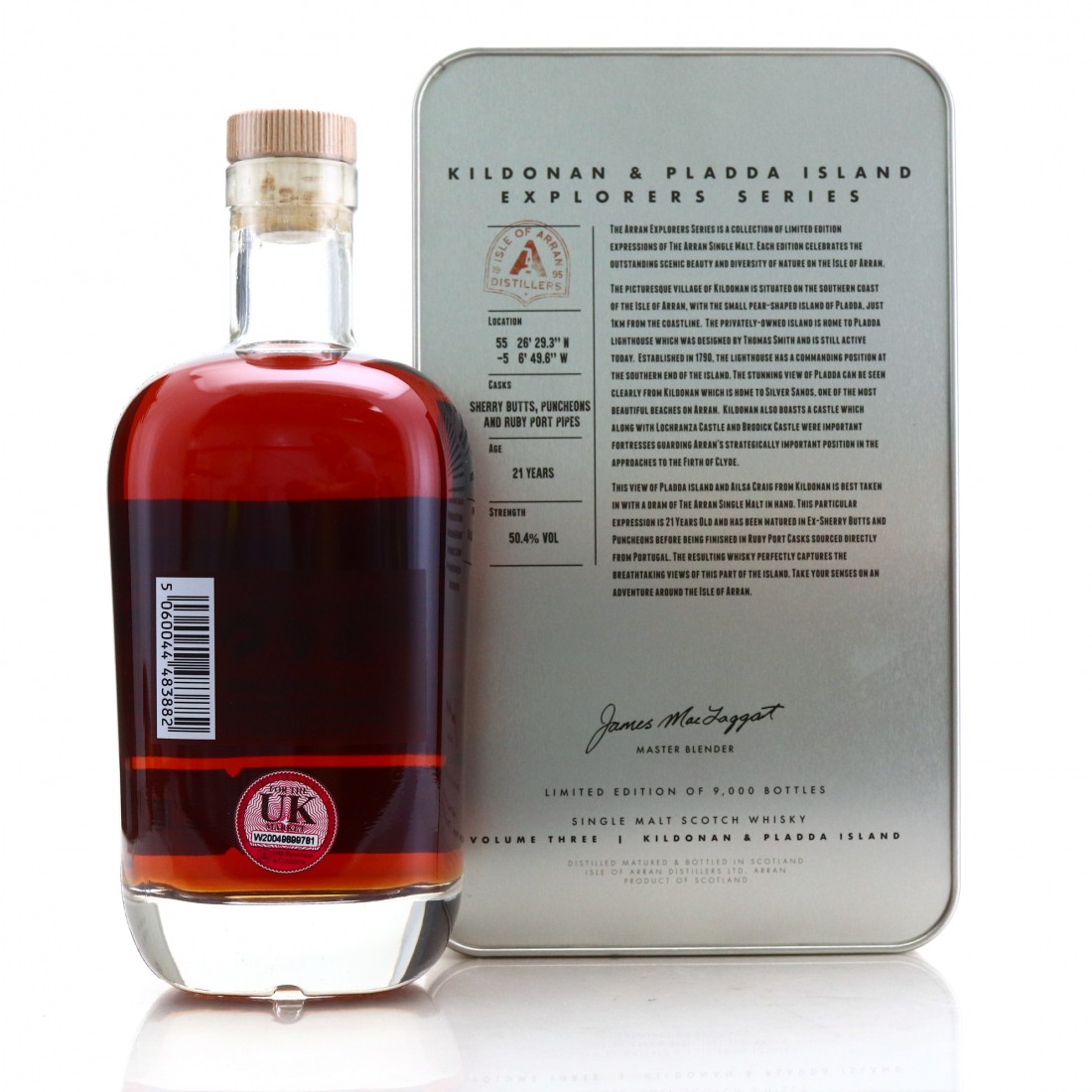 Arran 21 Year Old The Explorers Series Volume 3 / Kildonan and Pladda