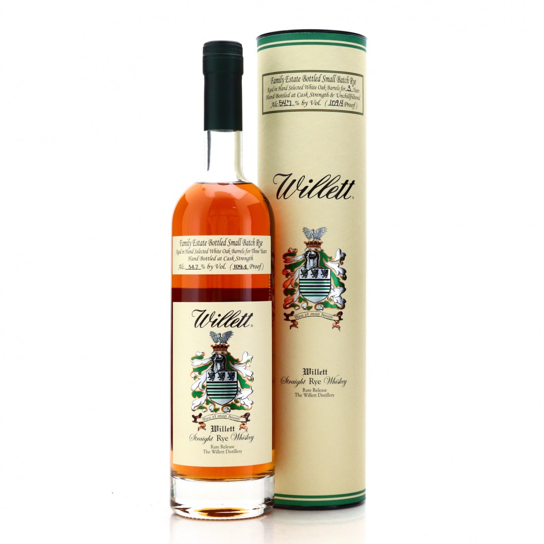 Willett Family Estate 3 Year Old Small Batch Rye Whisky Auctioneer
