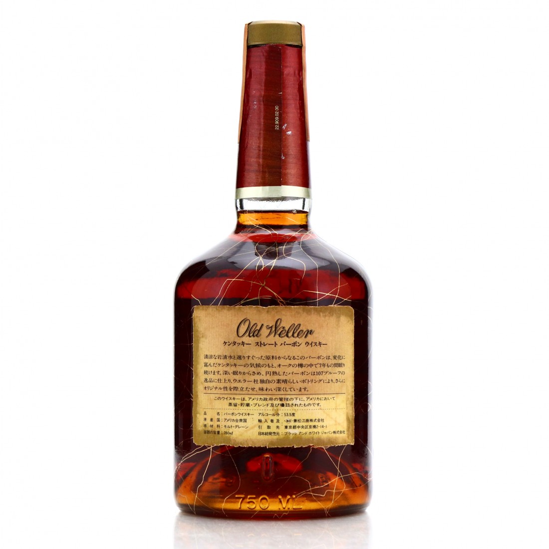 Old Weller Original 107 Proof 7 Year Old 1989 / Stitzel-Weller 