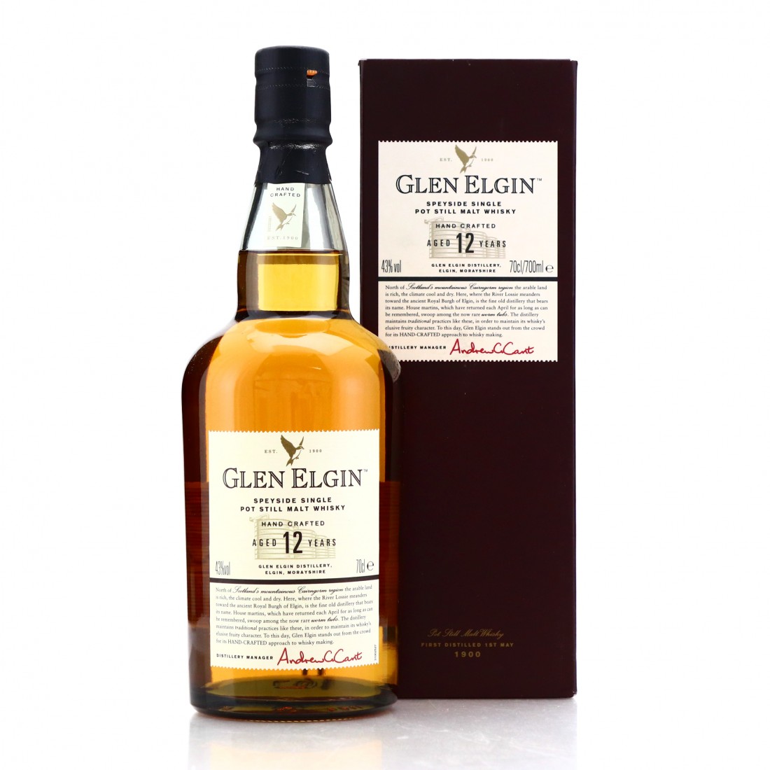 Glen Elgin 12 Year Old Whisky Auctioneer
