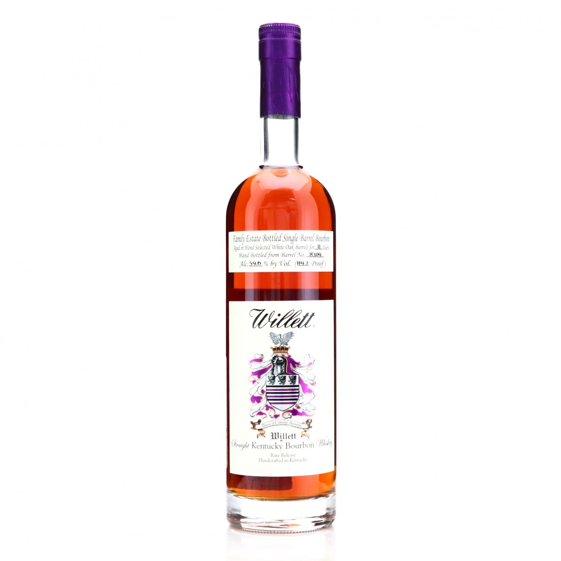 Willett Family Estate 11 Year Old Single Barrel Bourbon 8309 / Silverlake Wines Whisky Auctioneer