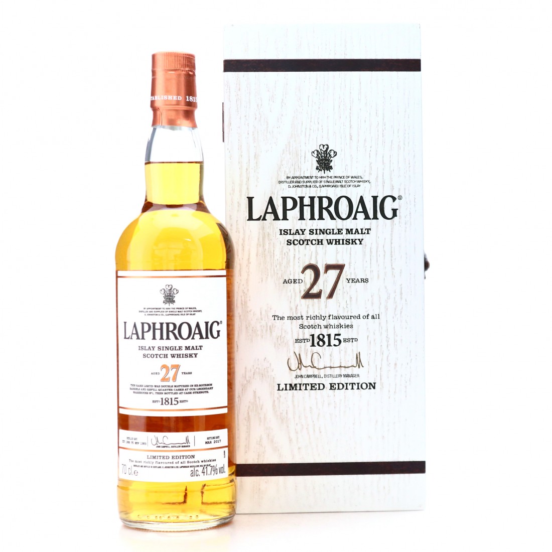 Laphroaig 27 Year Old Whisky Auctioneer