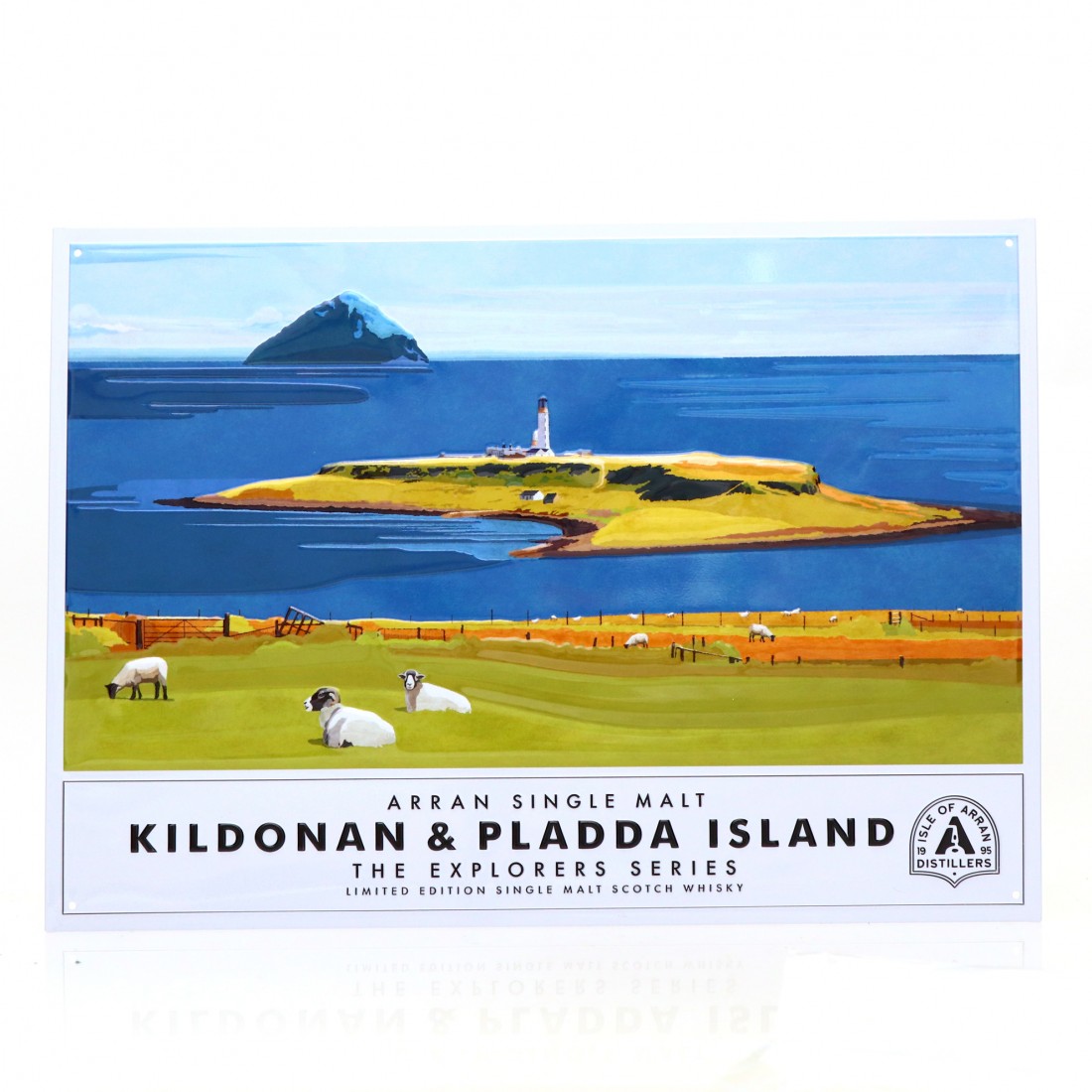 Arran Kildonan & Pladda Island Metal Sign Whisky Auctioneer