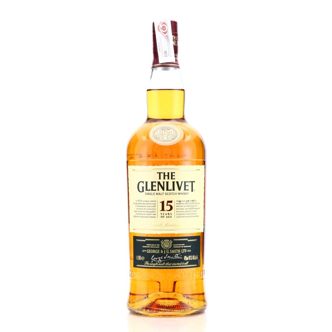 Glenlivet 15 Year Old 1 Litre Whisky Auctioneer