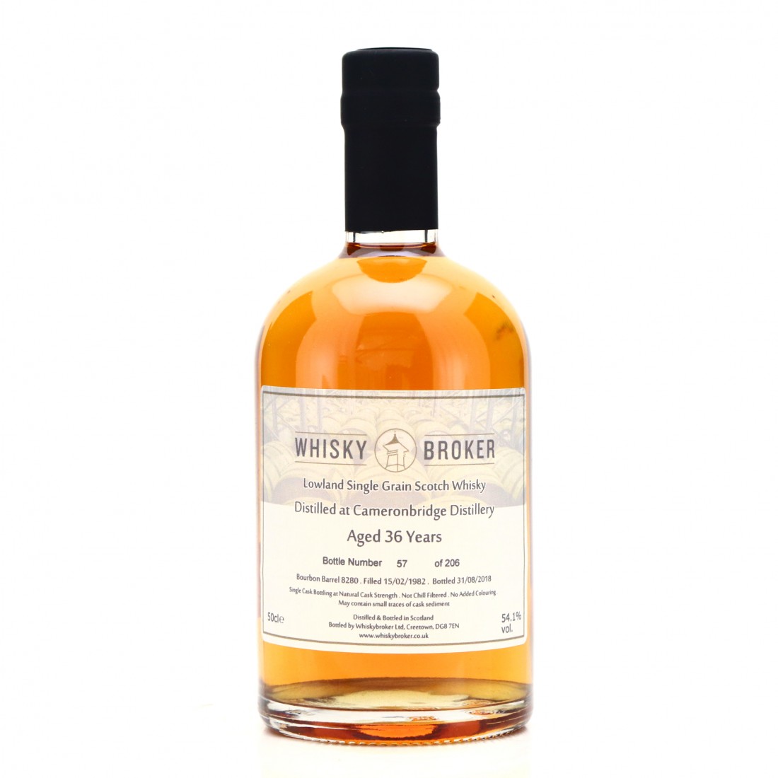 Cameronbridge 1982 Whisky Broker 36 Year Old 50cl Whisky Auctioneer