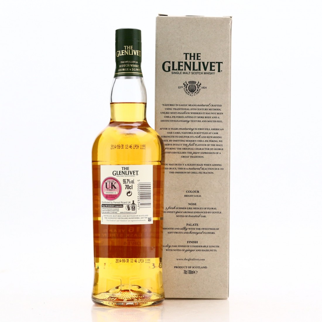 Glenlivet Nàdurra 16 Year Old Cask Strength Batch 0814D Whisky